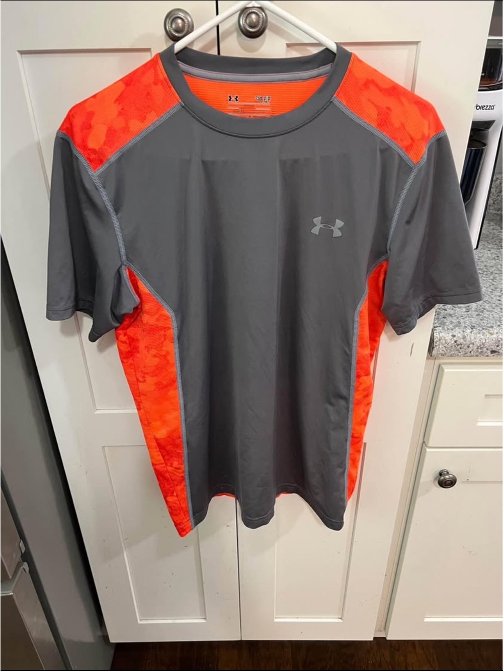 Under Armour Gray & Orange Short-Sleeve Training Tee
